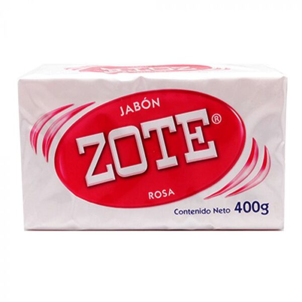 Jabón en barra Zote rosa de 400 gr